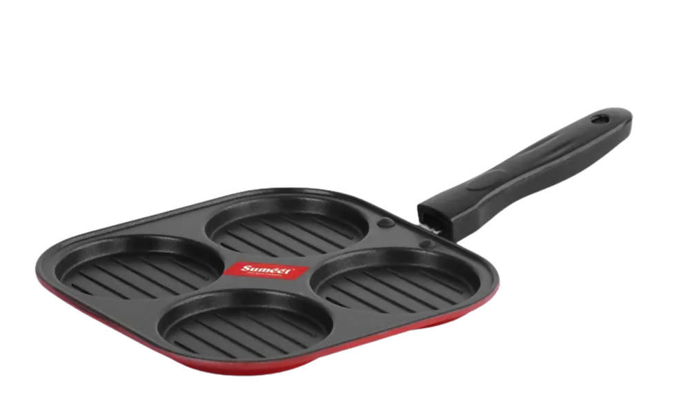 Sumeet Aluminium Non Stick 2.6mm Thick Mini Multi Snack Maker Pan - Swadesiicart