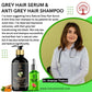 Ivory Natural Grey Serum And Hair Shampoo Combo Restores Natural Hair Wellness And Nourished, Shiny Hair | Swadesiicart
