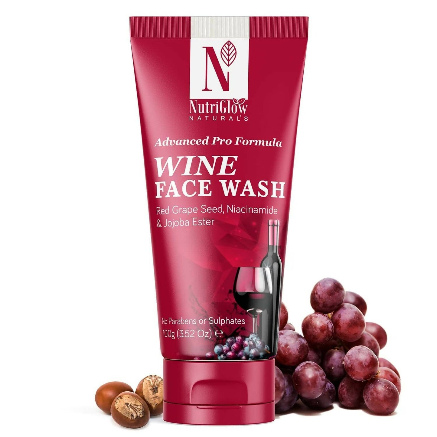 NutriGlow NATURAL'S Advanced Pro Formula Wine Face Wash - Nutriglow Cosmetics