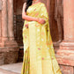 Joban Fashion Light Green Banarasi Katan Pure Handloom Banarasi Silk Saree | Swadesiicart