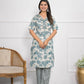 Festive Wear Ethnic Off White chanderi Stitched Suit With Dupatta - Anbazaar - Swadesiicart