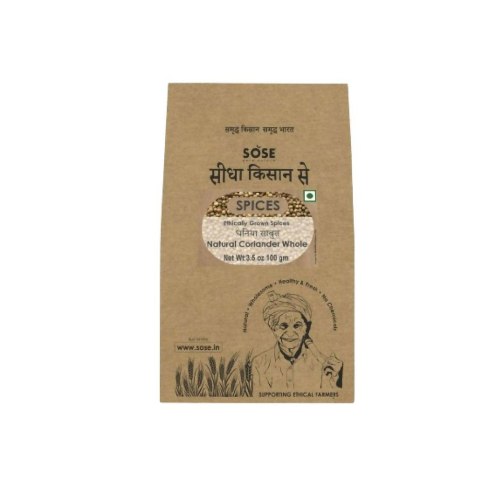 Gir Sidha Kisan Se Natural Coriander Seeds (Dhaniya) | Swadesiicart