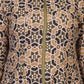 W for Woman Beige Geometric Printed Embroidered Anarkali Cotton Kurta