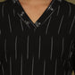 W for Woman Black Yarn Dyed Floral Embroidered Pure Cotton Straight Kurta