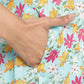 W for Woman Aqua Green Printed Modal Straight Kurta