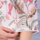 W for Woman Off-White Floral Printed Kota Straight Kurta with Lace