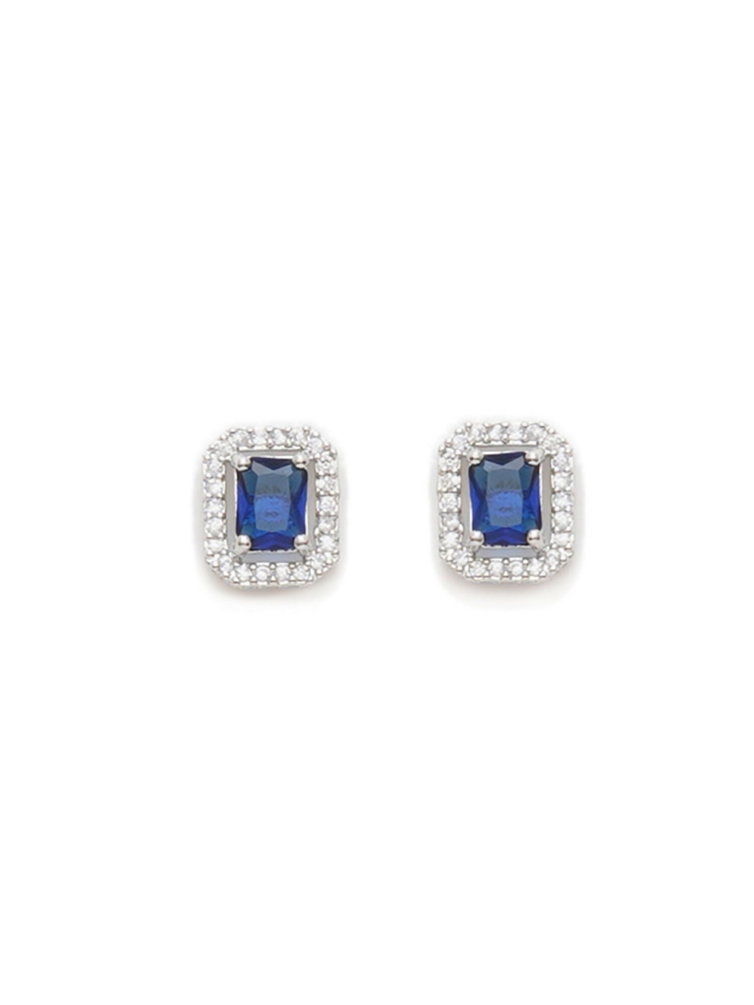 stone stud (Blue) - Ruby Raang - Swadesiicart