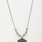 NVR Women's Silver-Toned Decent Floral Shape Pendant with Chain | Swadesiicart