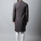 Even Apparels Black Color Pure Cotton Men's Kurta With Band Collar (CHK1166) | Swadesiicart