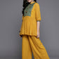 Ahalyaa Women's Traditional Wear Co-ods - Mustard - Swadesiicart