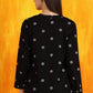 W for Woman Black Printed Pure Cotton Button Down Shirt