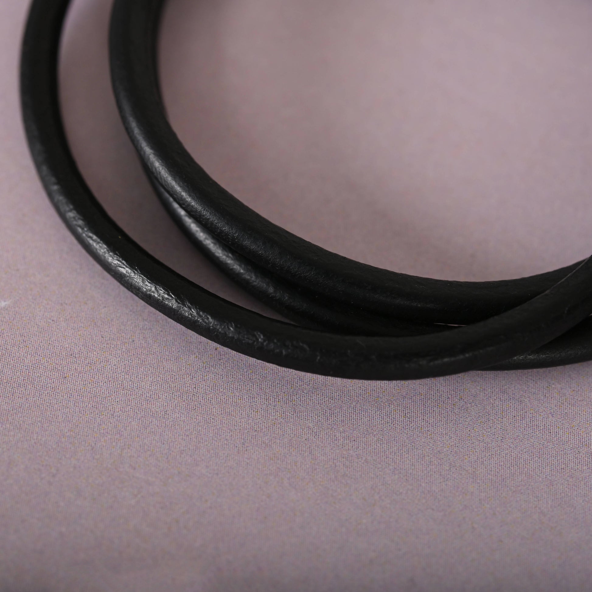 NVR Men Black Wraparound Bracelet - Swadesiicart