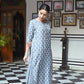 Jyoti Fashion Women's Grey Pure Muslin Heavy Digital Printed Kurta Plazo Set | Swadesiicart