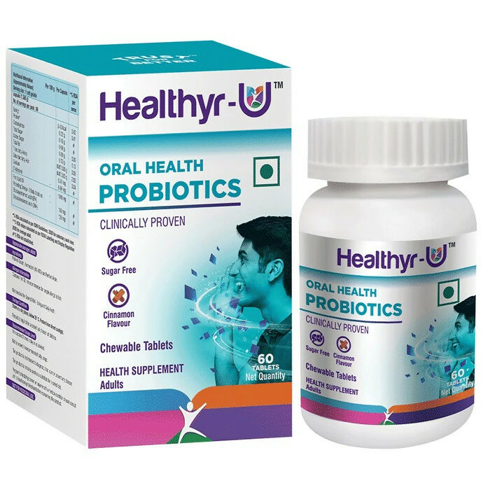Healthyr-U Oral Health Probiotics Tablets - Swadesiicart