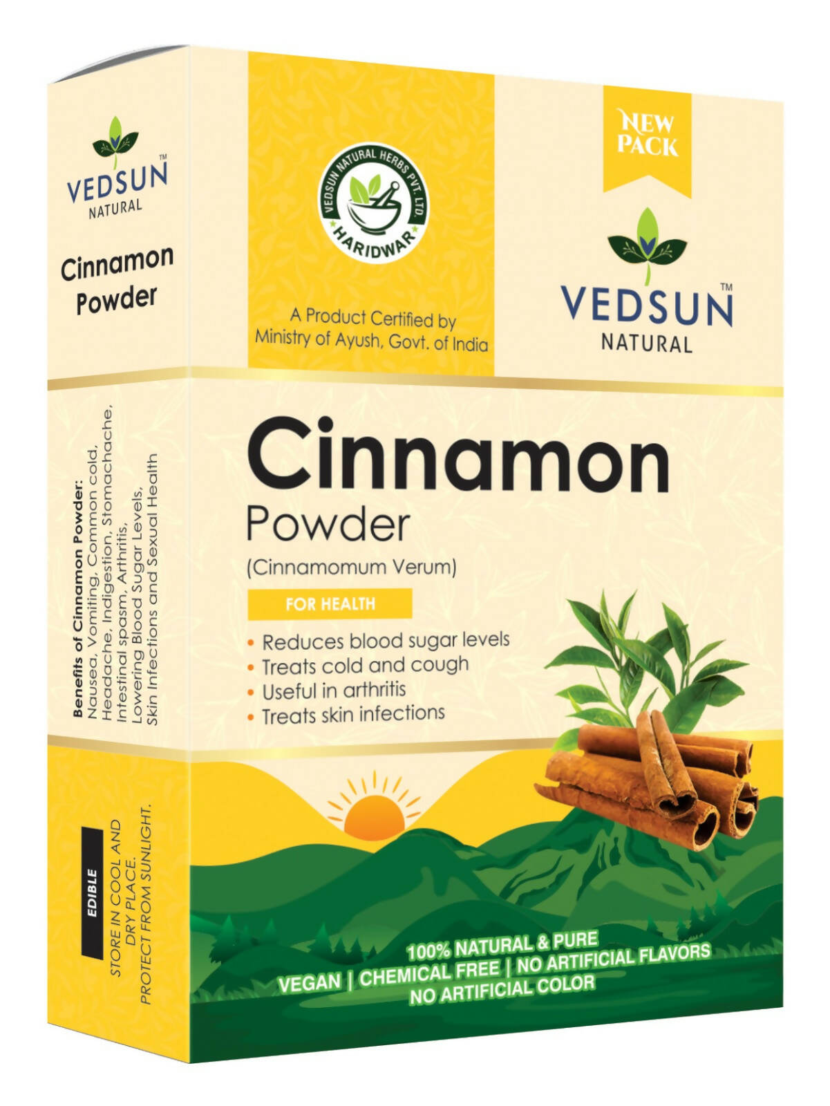 Vedsun Naturals Cinnamon Dalchini Powder - Vedsun