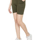 Asmaani Olive Green Color Short Pant with Two Side Pockets