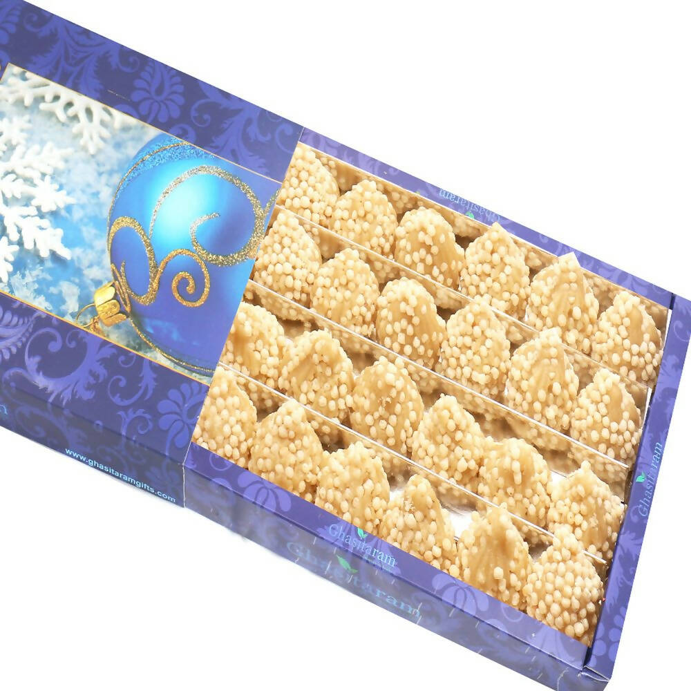 Ghasitaram Rice Crispies Kaju Modaks | Swadesiicart