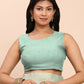 Shree Shyam Fashion Linen Cotton Sea Green Saree