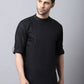 Even Apparels Black Pure Cotton Men's Kurta With Side Placket | Swadesiicart