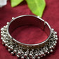 Mominos Fashion Kamal Johar Oxidised Silver-Plated Ghungroo Handcraft Alloy Bracelet