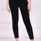 W for Woman Black Solid Acrylic Winter Legging