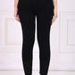 W for Woman Black Solid Acrylic Winter Legging