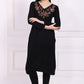 W for Woman Black Solid Acrylic Winter Legging