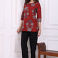 W for Woman Black Solid Ankle Length Rayon Straight Pants