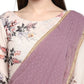 Ahalyaa Women's Mauve Butta Georgette Ready to Wear Saree | Swadesiicart