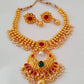 Multicolor Kemp Necklace Set With White Beads