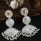 Joban Fashion Women Handcrafted Silver Tone Earrings | Swadesiicart