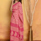 Very Much Indian Pure Cotton - Natural Dyes Handblock Printed Saree - Pink | Swadesiicart