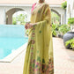 Vishnu Weaves Women's Pista Muga Cotton Thread Weaving Saree with Blouse - Swadesiicart