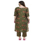 Lagi Women's Green Printed Straight Kurta & Pant (MC38A) | Swadesiicart