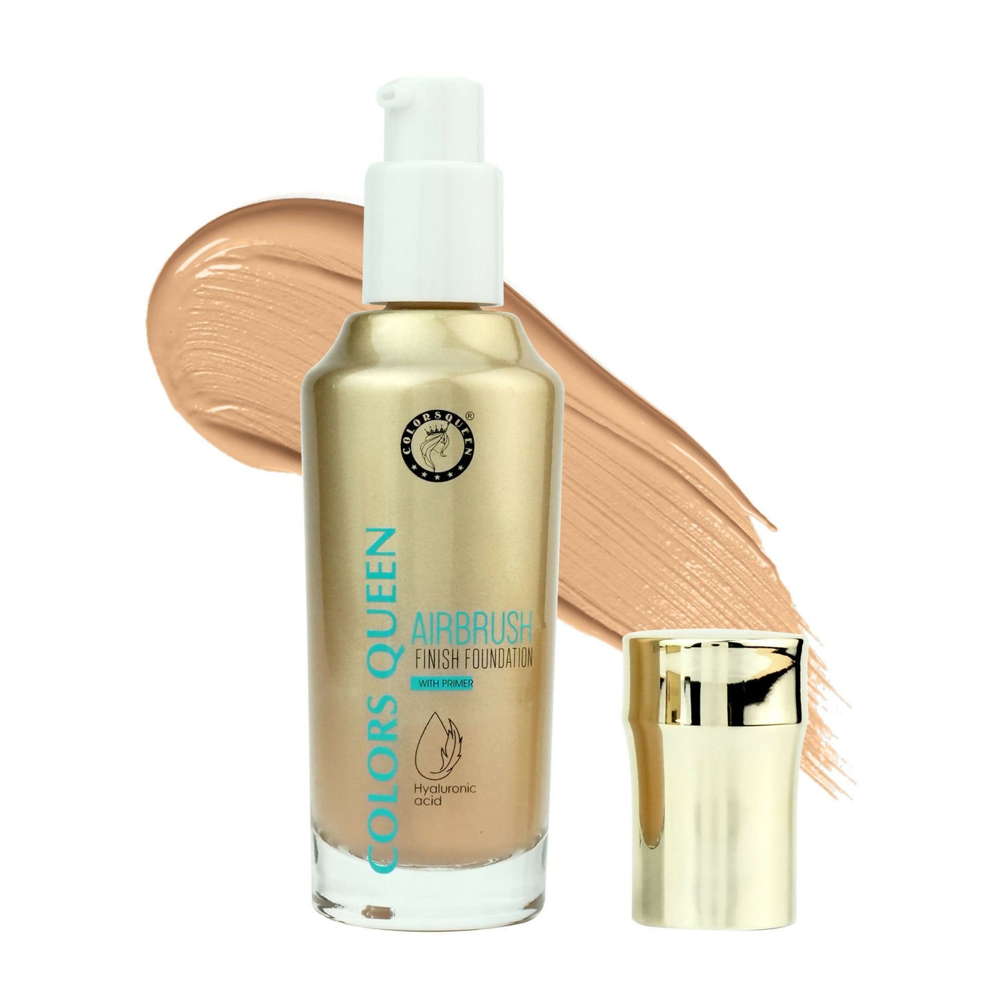 Colors Queen Airbrush Foundation With Primer - White Ivory | Swadesiicart