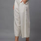 Juniper Women's Natural Solid Wide Leg Palazzo | Swadesiicart