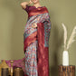 Shree Shyam Fashion Lichi Silk Teal Saree