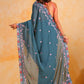 Vamsee Priya Blue Georgette Silk Saree - Swadesiicart