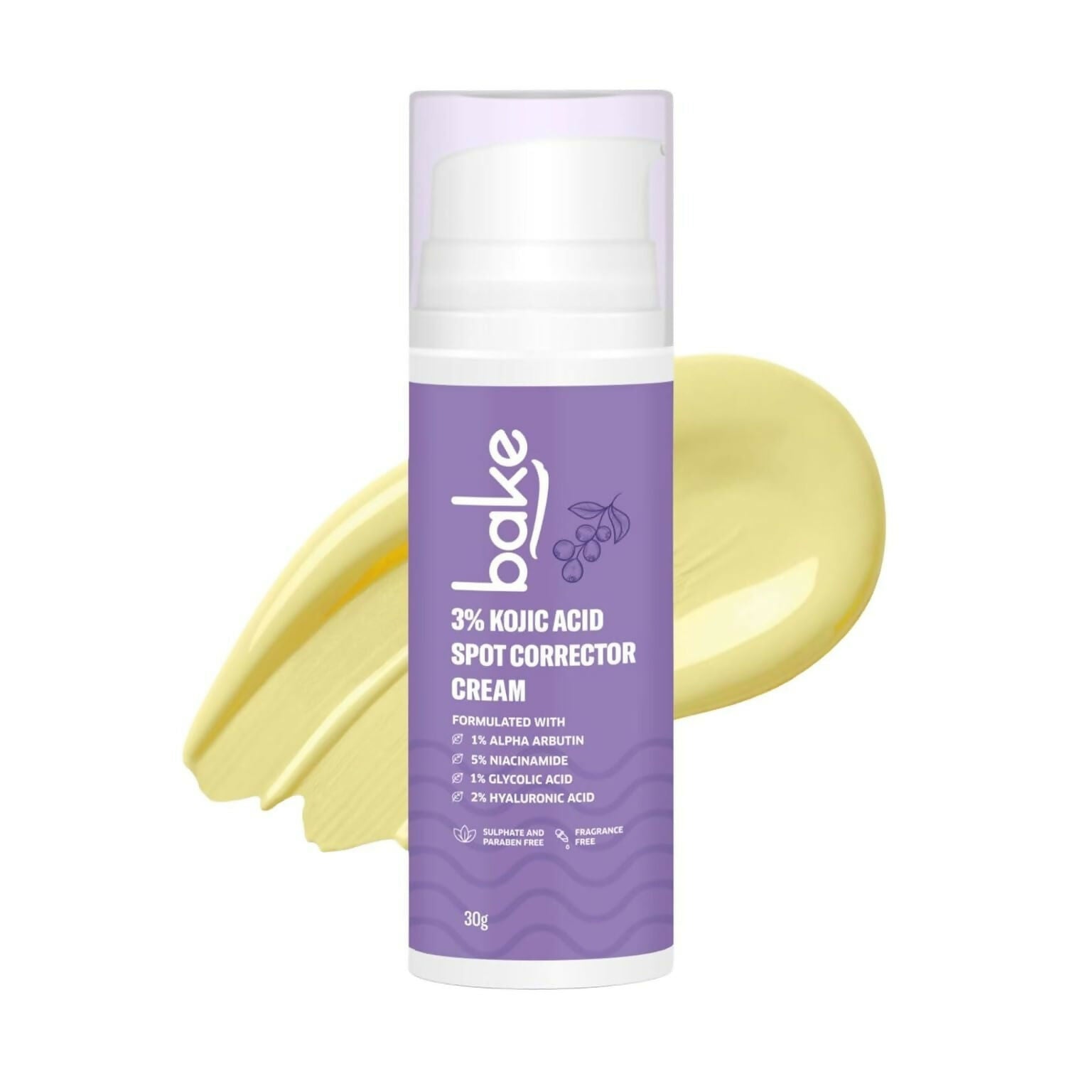 BAKE 3% Kojic Acid Spot Corrector Cream with Alpha Arbutin for Pigmentation | Swadesiicart