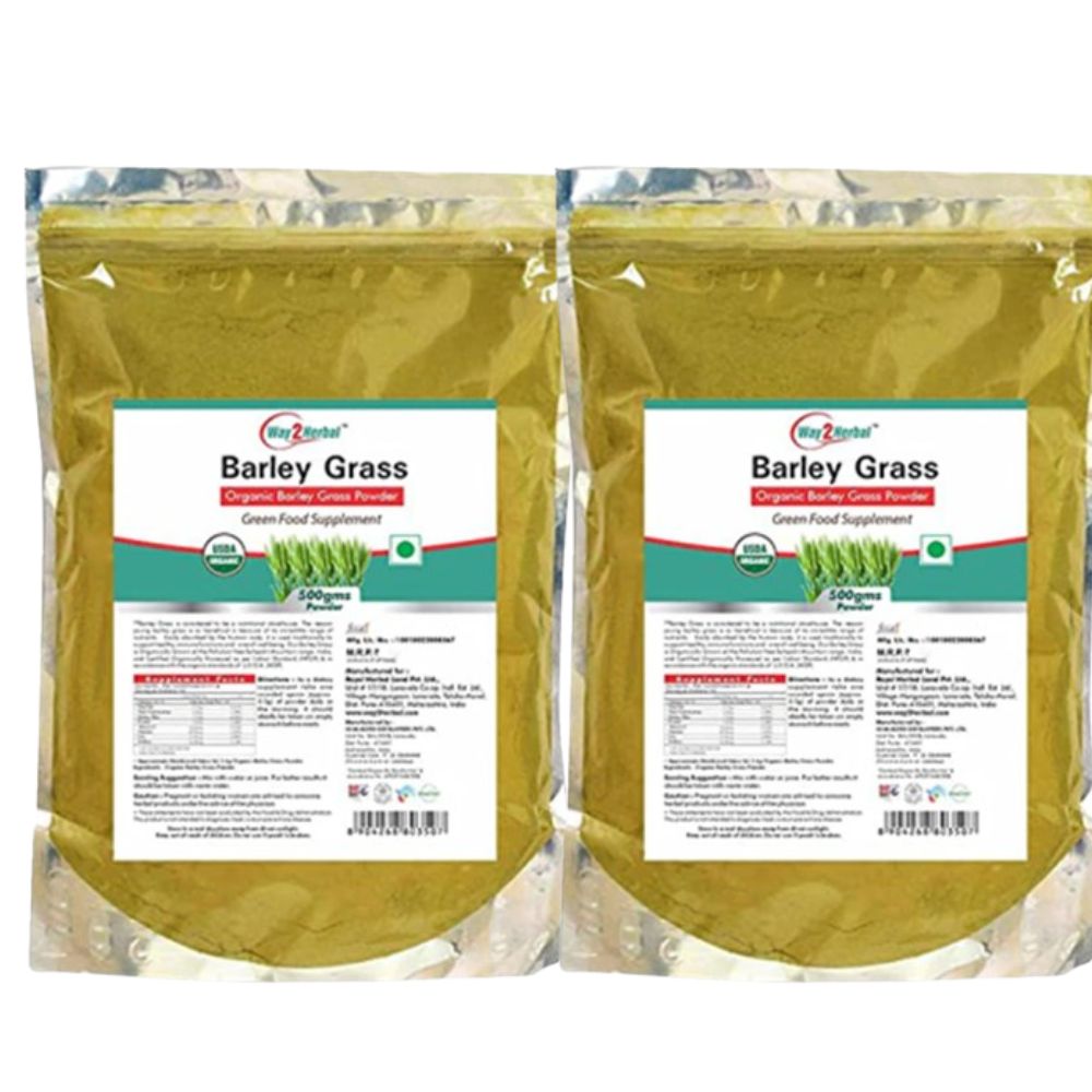 Way2herbal Organic Barley Grass Powder | Swadesiicart