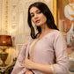 The52 Lavender Women's Beautiful Viscose Shimmer Fabric Embroidered Work Straight Kurta Pant and Dupatta Set - Swadesiicart