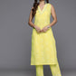 Ahalyaa Women's Traditional wear Kurta Set - Yellow | Swadesiicart