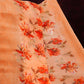 Shades Of Orange With Floral Design Semi Chanderi Saree By Gayathri Reddy Designer Studio | Swadesiicart
