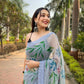 Vamsee Snehalata Sea Green Shimmer Silk Saree - Swadesiicart