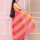 Very Much Indian Traditional Patteda Anchu Ilkal Handloom Saree-Disperse Orange | Swadesiicart