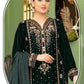 Anaita Black Velvet Suit with Embroidery Sequence Work