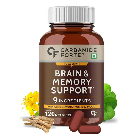 Carbamide Forte Brain &Memory Support Tablets with Brahmi | Swadesiicart