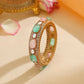 Ruby Raang 22k Gold Polished Multi Kundan Bracelet | Swadesiicart