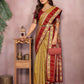 Aastha Fashion Mustard Kalamkari Silk Zari Woven Saree