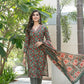 BulBul Fashionista Green Cotton Kurta Set with Dupatta - Swadesiicart